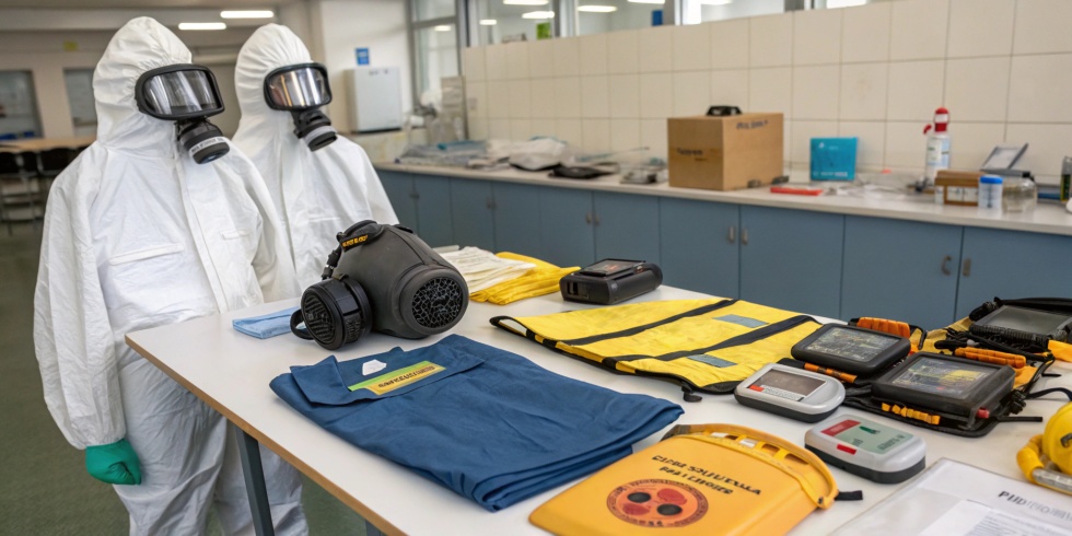 Контроль защитной эффективности (испытания) индивидуальных и передвижных средств радиационной защиты.